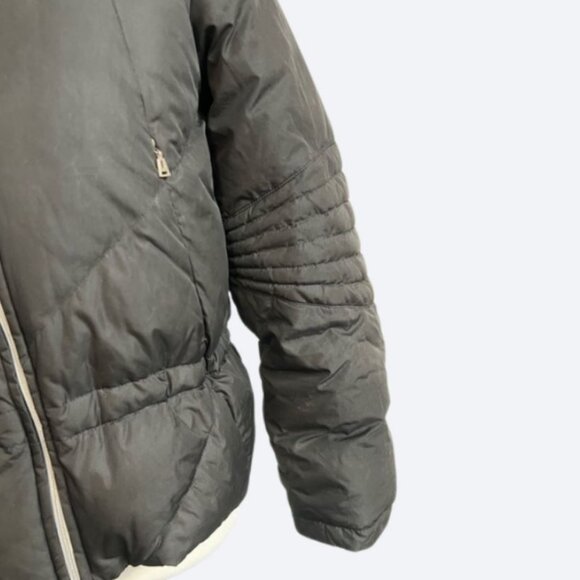 UD Utex Design black puffer feather filler winter coat jacket size S - Picture 4 of 9